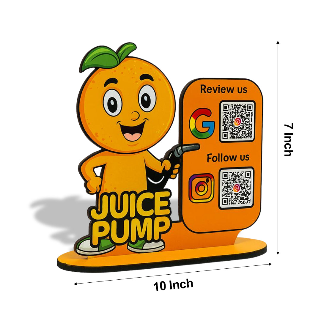 Juicy Cutout - Smart NFC 2-in-1 Tabletop Standee
