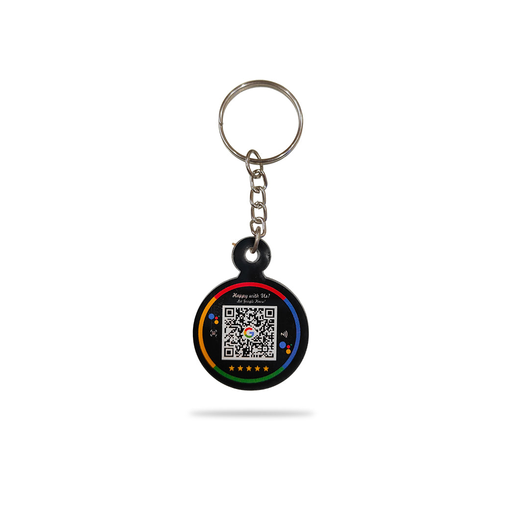 Customize Smart NFC Google Review Keyring - with QR Code