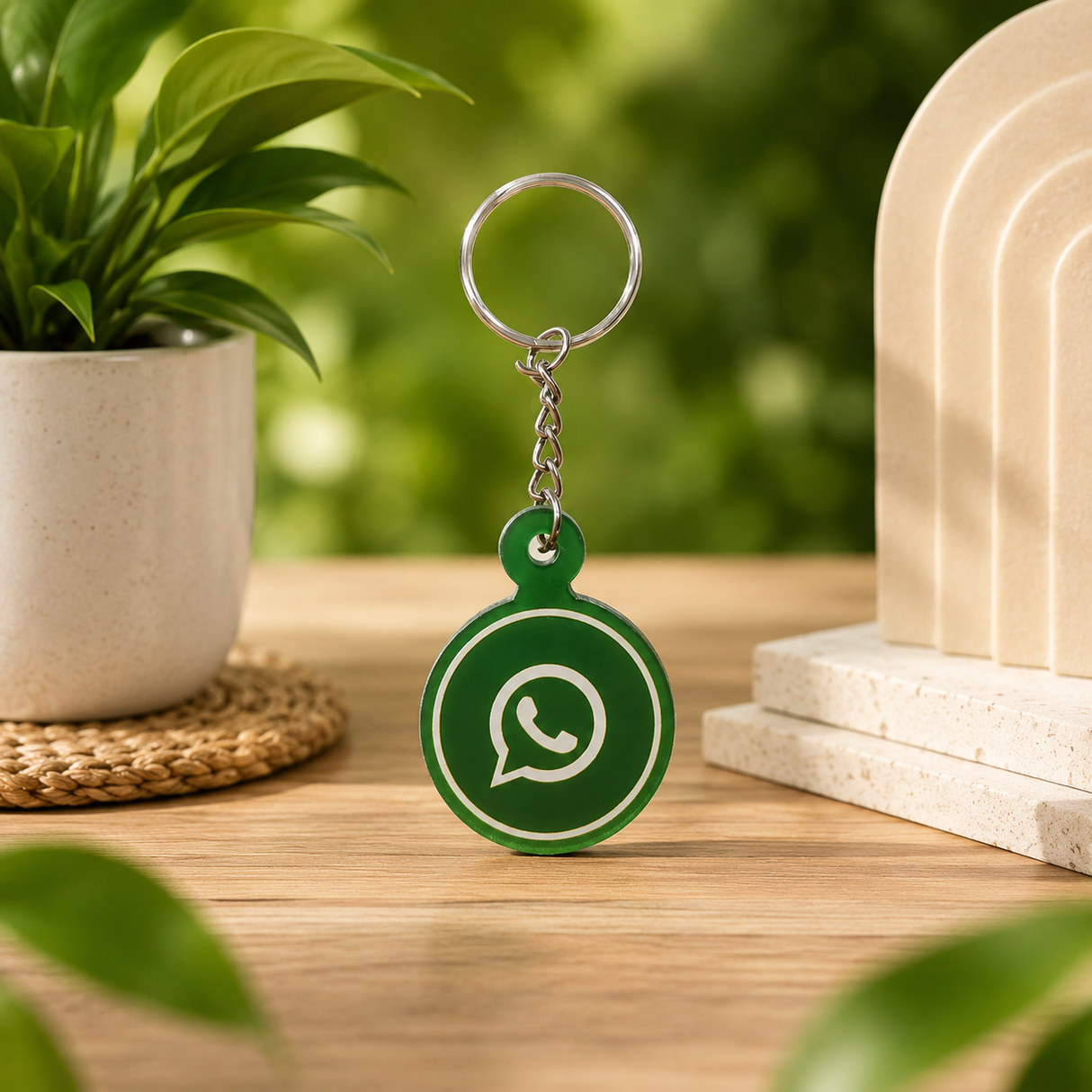 Smart NFC WhatsApp Keyring - without QR Code(Fixed Design, Your Link Added )