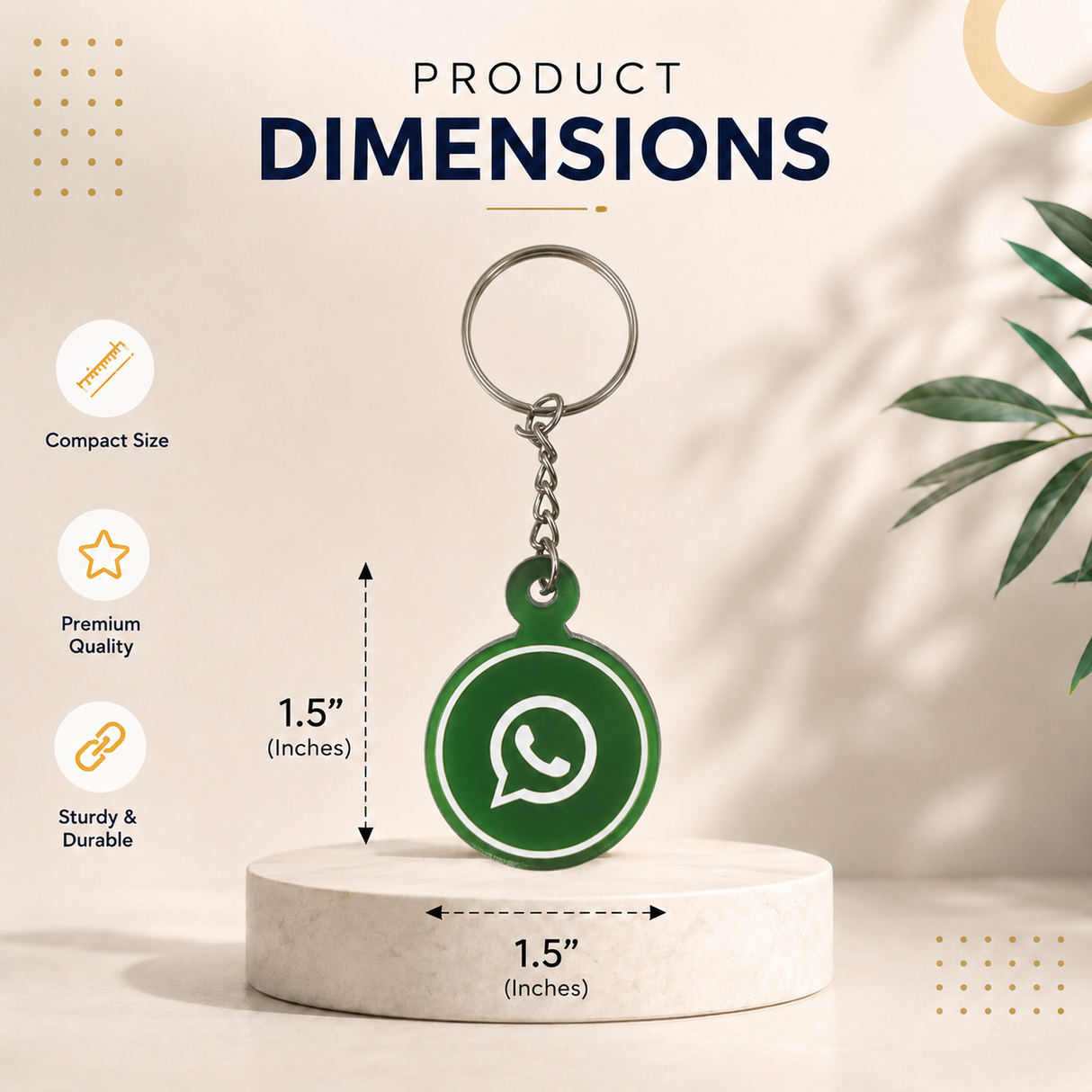 Smart NFC WhatsApp Keyring - without QR Code(Fixed Design, Your Link Added )