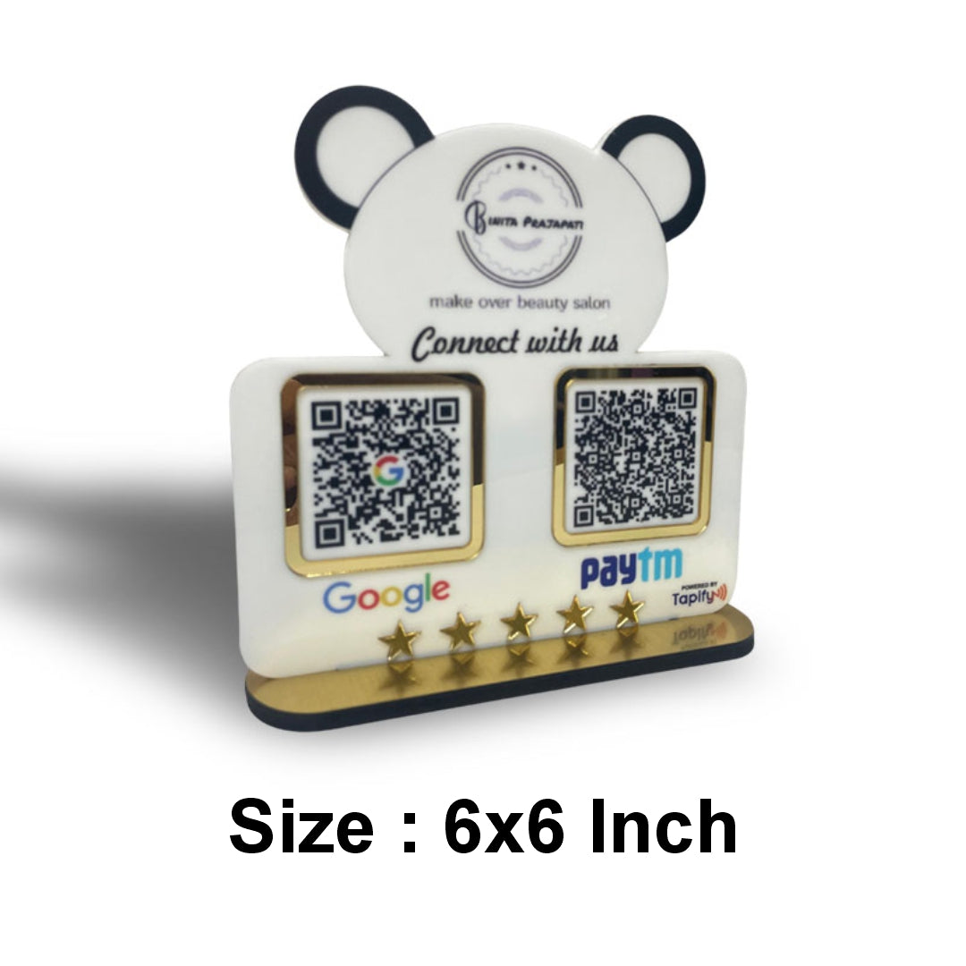 Panda Shape Smart NFC 2-in-1 Table Top Standee