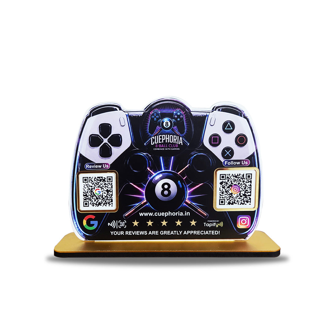 Game Controller Shaped Smart NFC 2-in-1 Table Top Standee - II