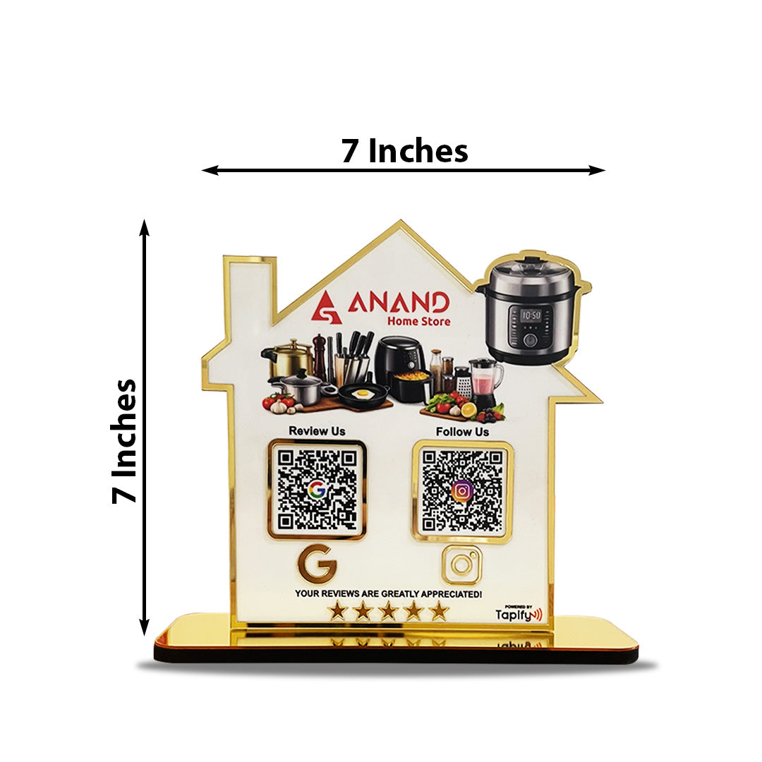 Home Shaped - Premium Smart NFC 2-in-1 Standee - Icon Edition