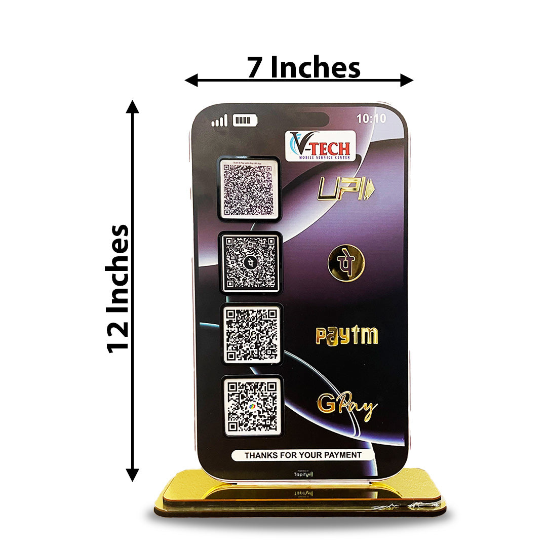 iPhone Mobile Shape Smart NFC 4-in-1 Tabletop Standee-II