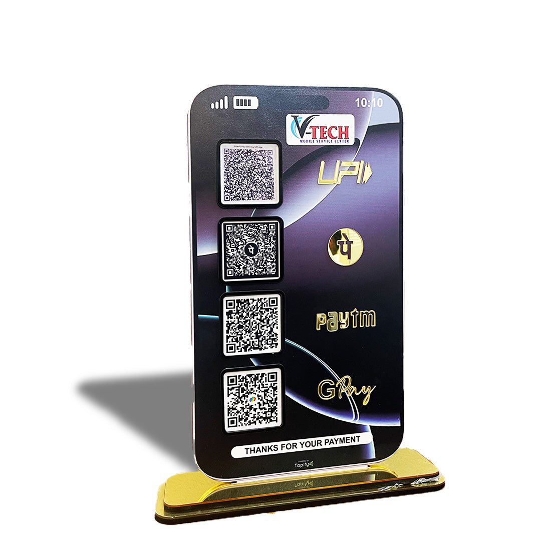 iPhone Mobile Shape Smart NFC 4-in-1 Tabletop Standee-II