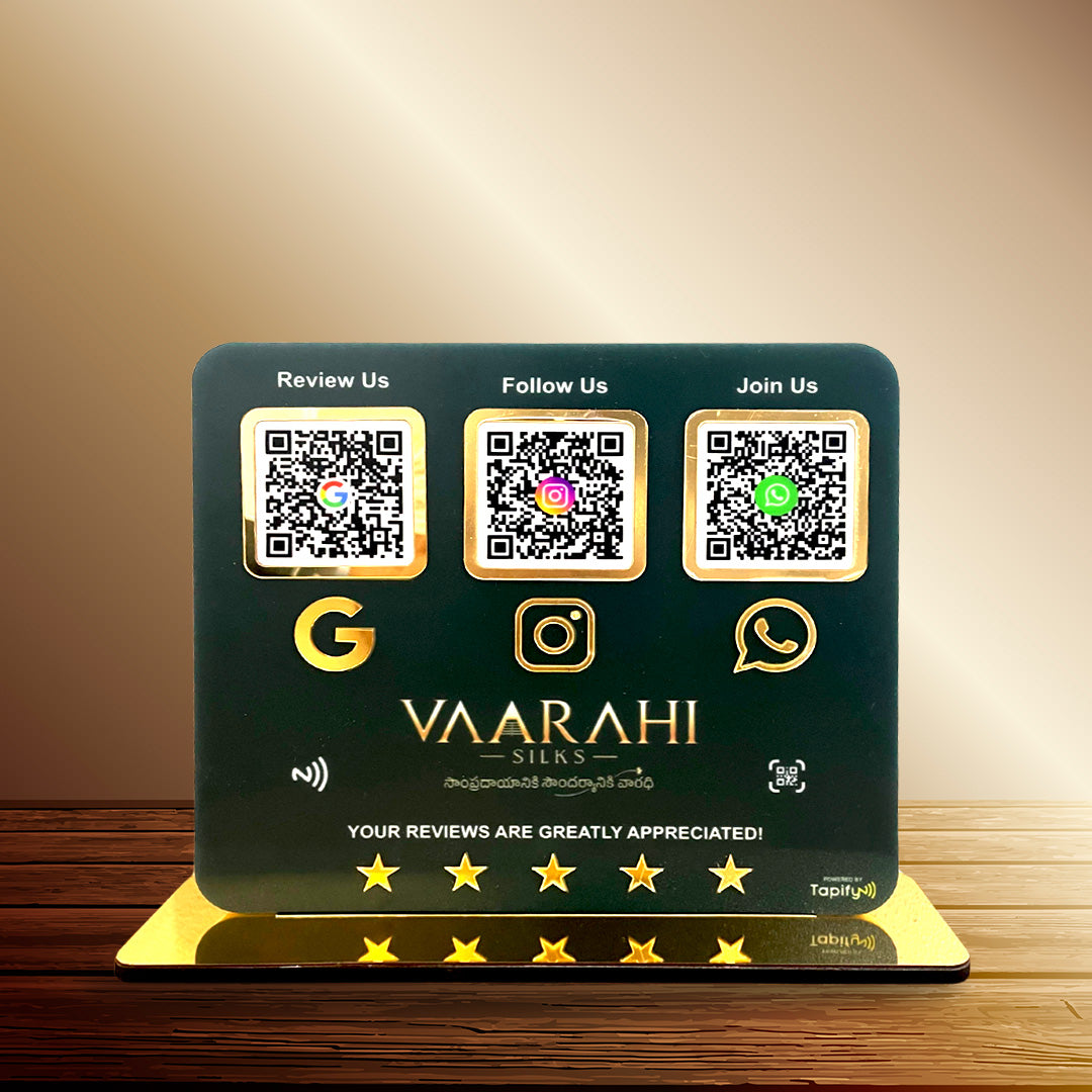 Smart NFC 3-in-1 Table Top Standee - Icon Edition-II