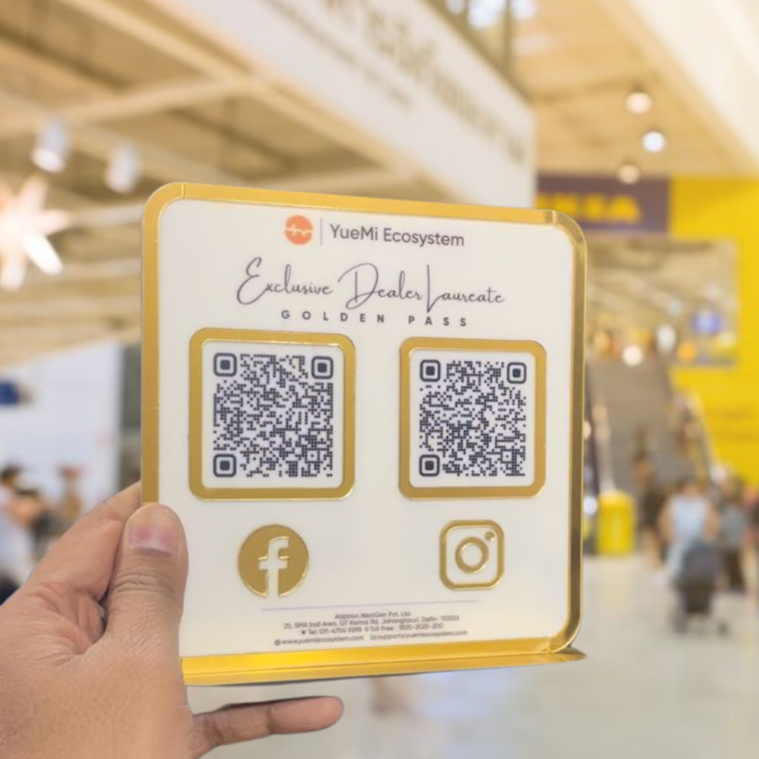 Premium Smart NFC 2-in-1 Table Top Standee