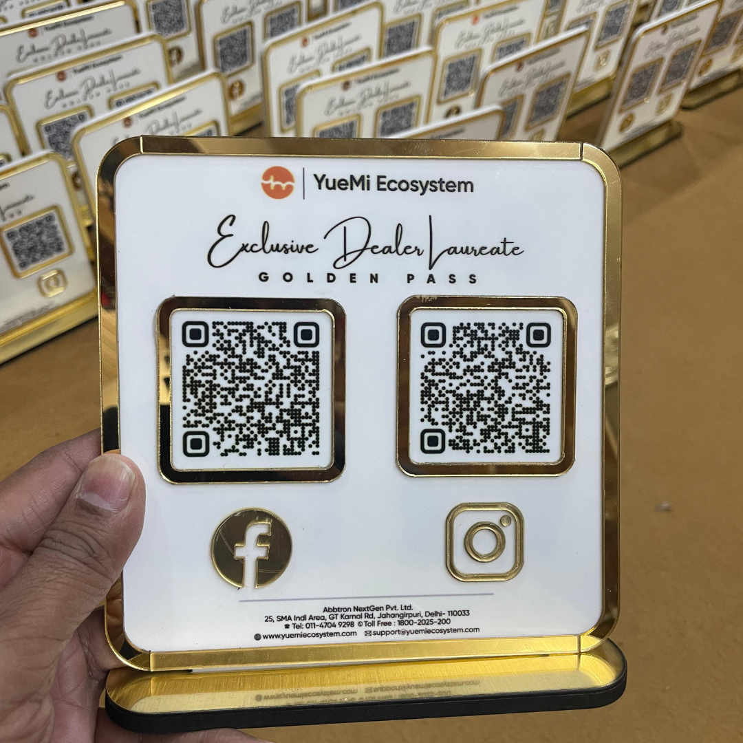 Premium Smart NFC 2-in-1 Table Top Standee