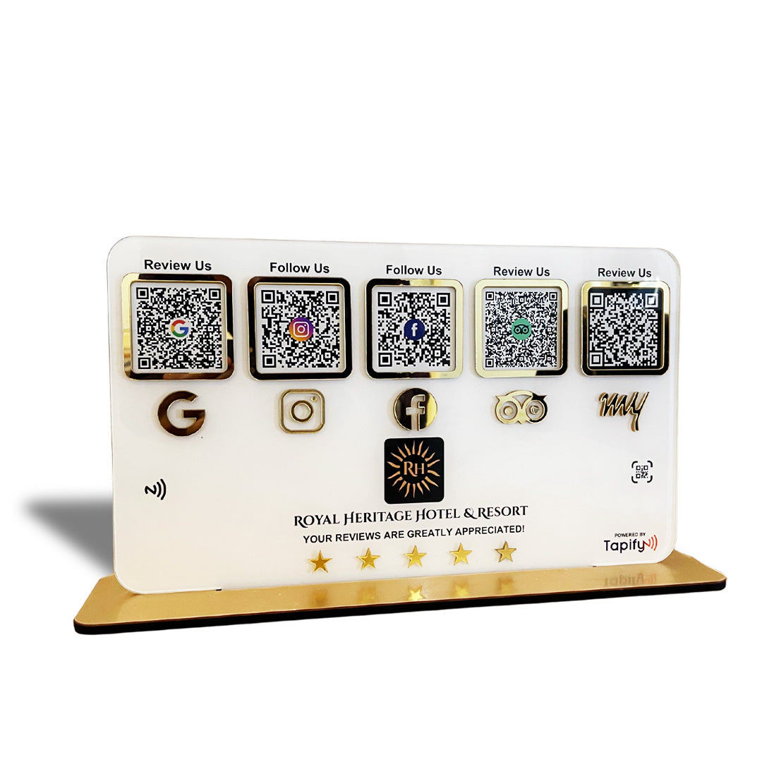 Smart NFC 5-in-1 Table Top Standee - With Big space-II