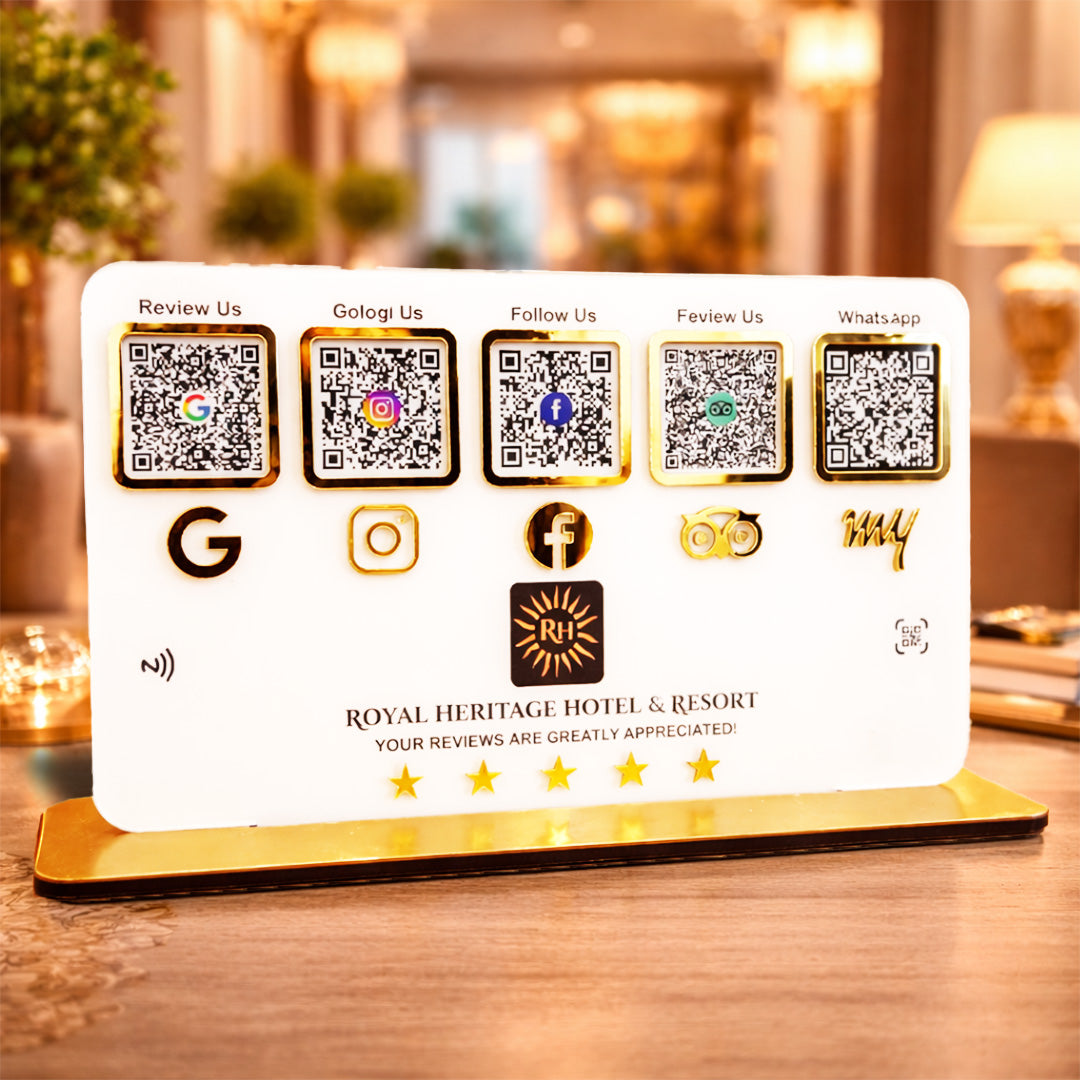 Smart NFC 5-in-1 Table Top Standee - With Big space-II