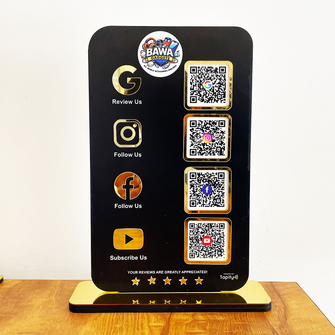 Smart NFC 4-in-1 Standee - Portrait Style