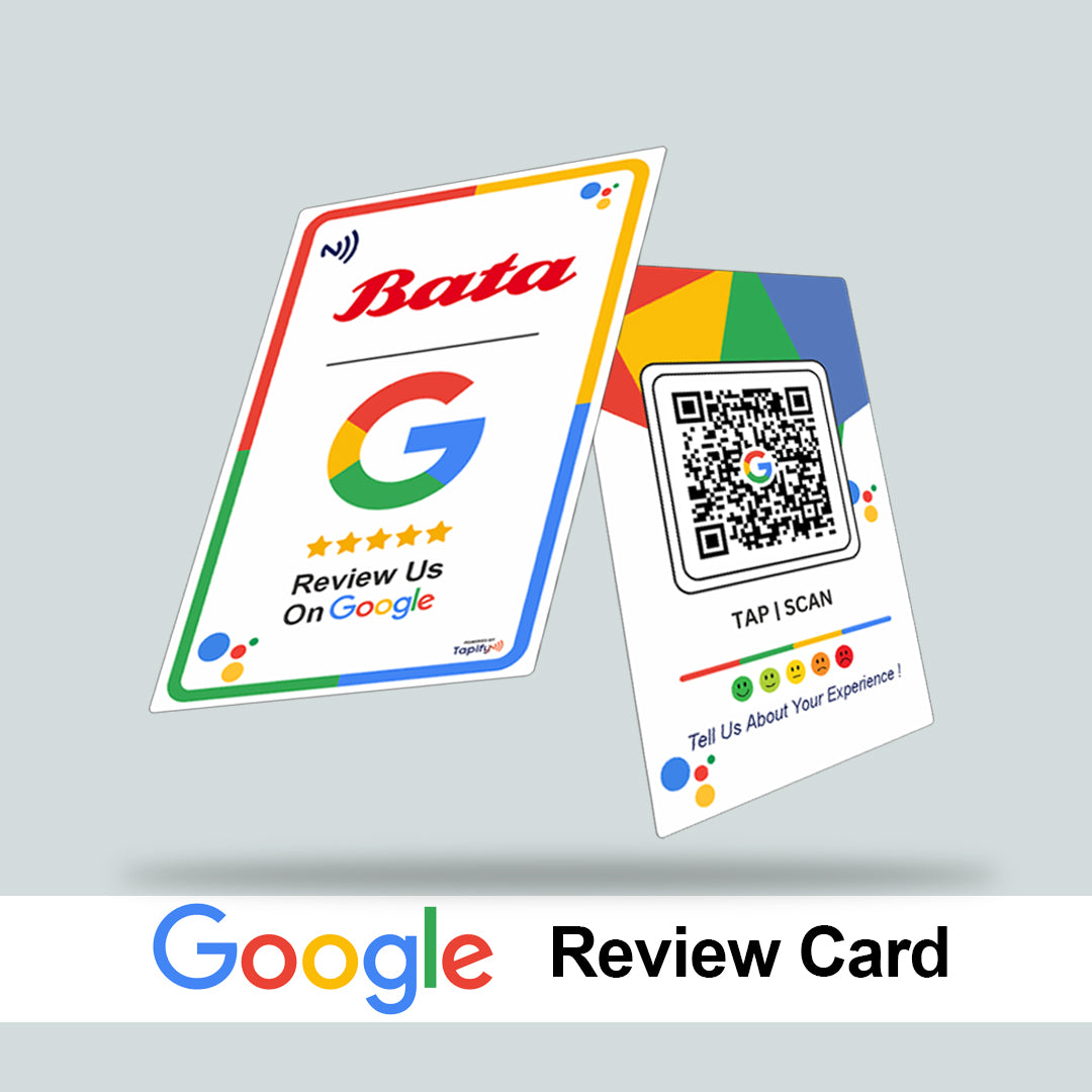 Custom NFC Google Review Card bundles - Fixed Design, Your Logo, Your Link Added