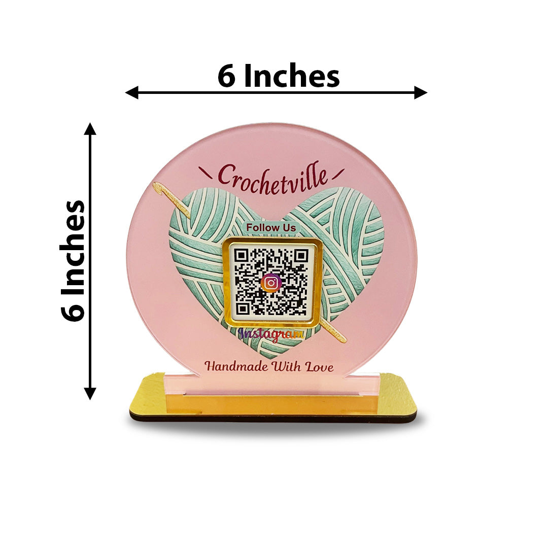 Crosia Shaped Cutout - Smart NFC 1 QR Standee