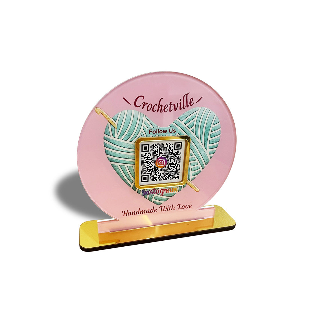 Crosia Shaped Cutout - Smart NFC 1 QR Standee