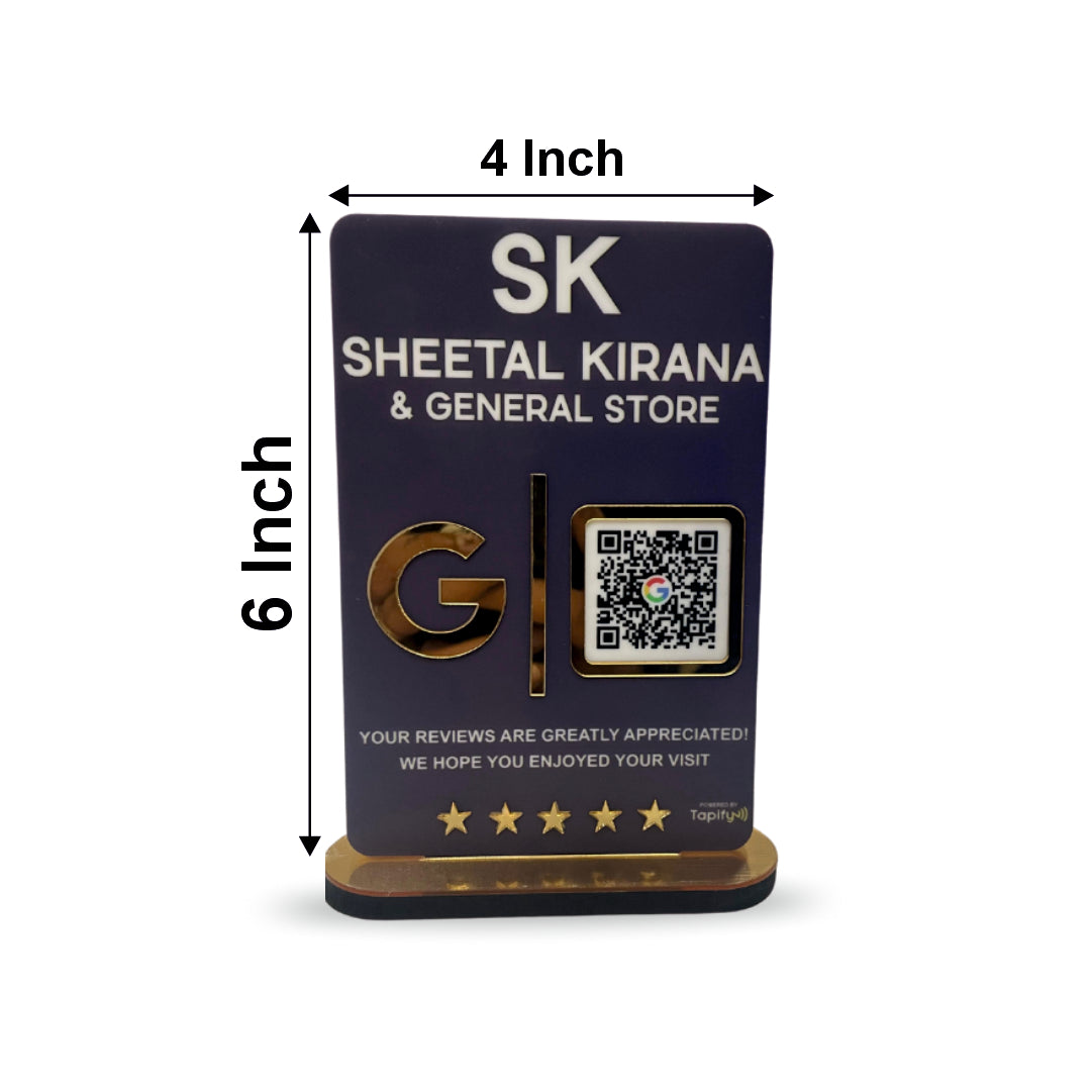 Smart NFC 1 QR Table Top Standee