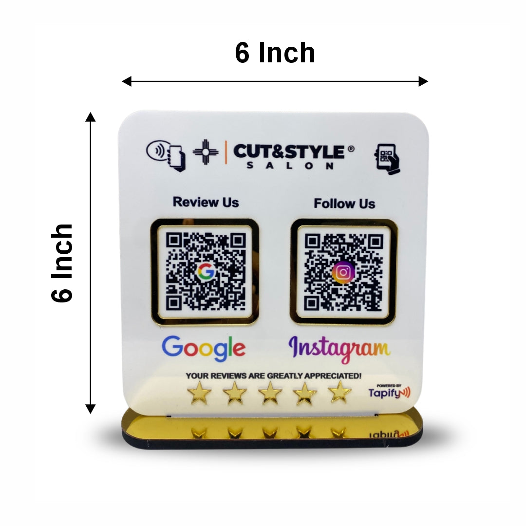 Smart NFC 2-in-1 Table Top Standee - Text Edition
