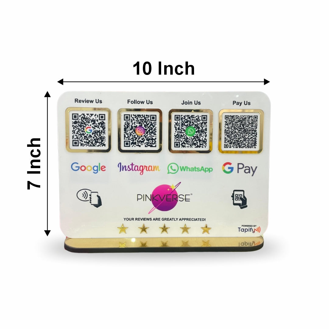 Smart NFC 4-in-1 Table Top Standee - Printed Icon Edition