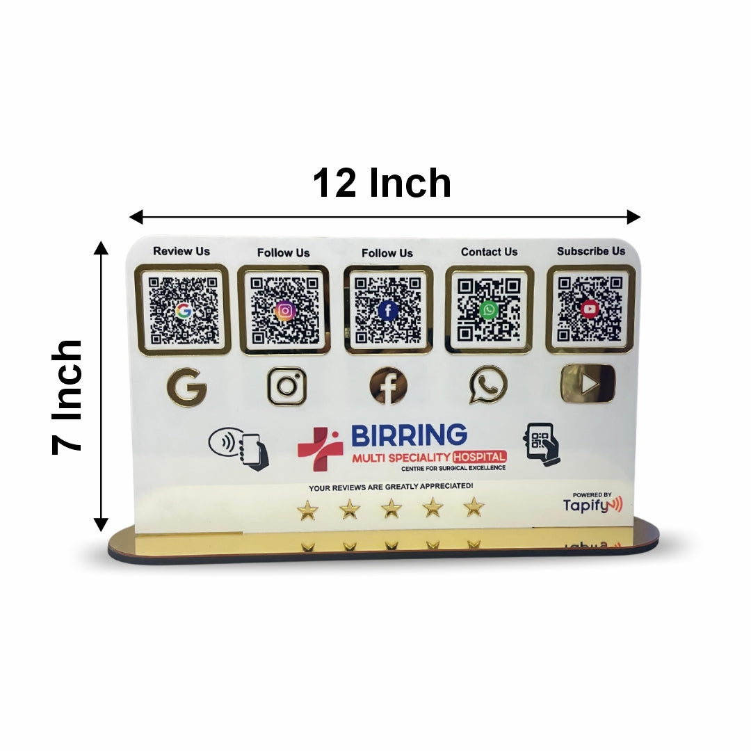 Smart NFC 5-in-1 Table Top Standee