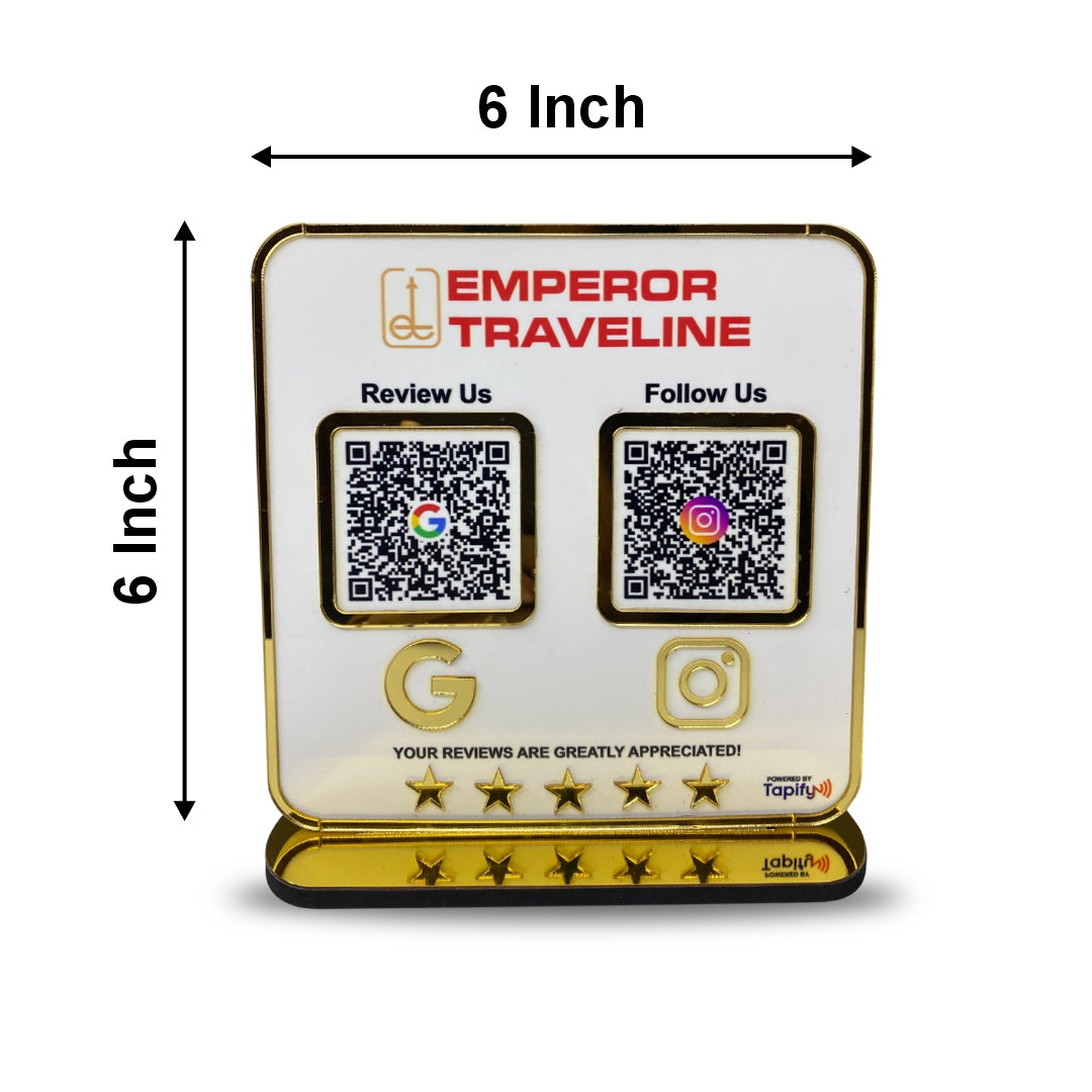 Premium Smart NFC 2-in-1 Table Top Standee