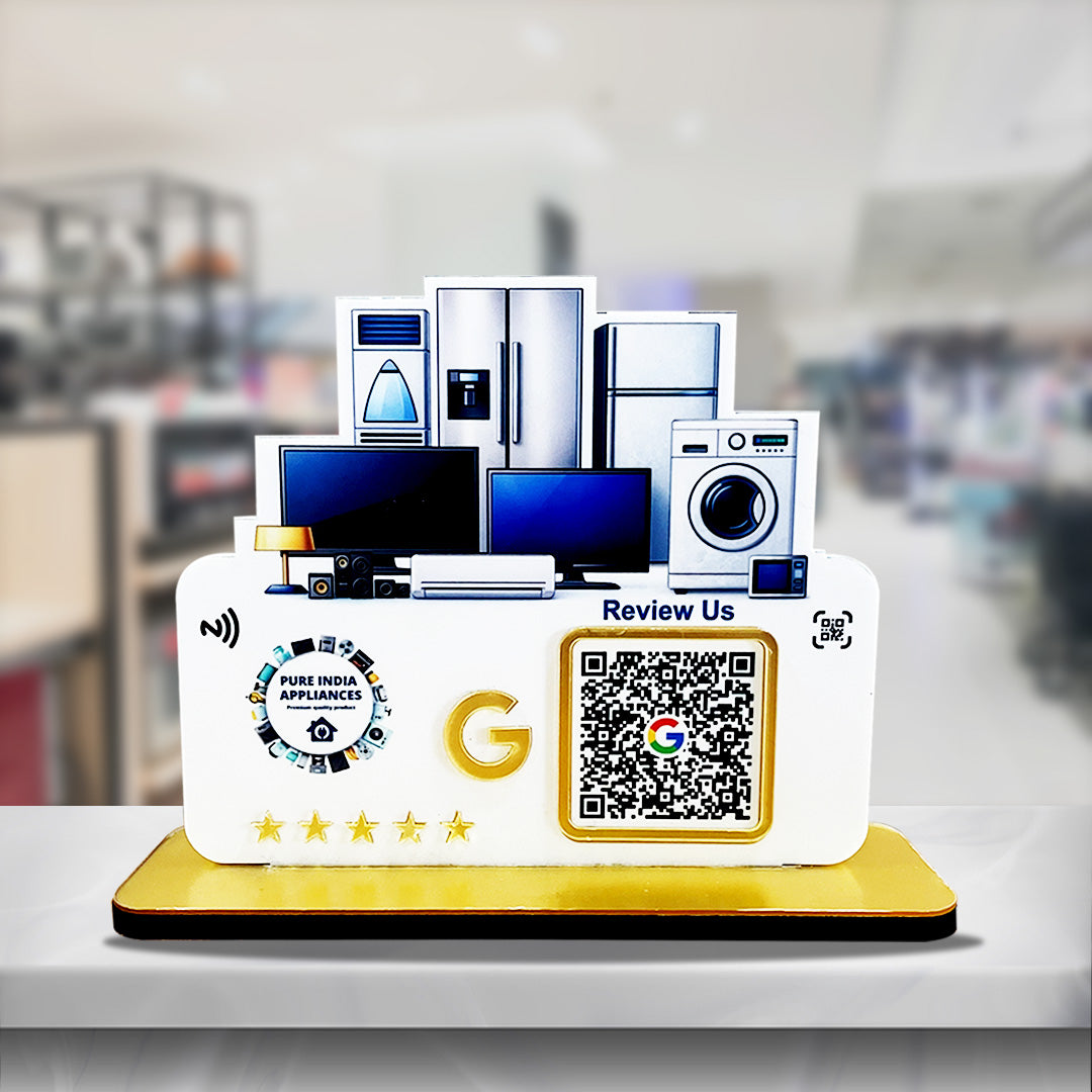 Electronic product Cutout Shape - Smart NFC 1 QR Table Top Standee
