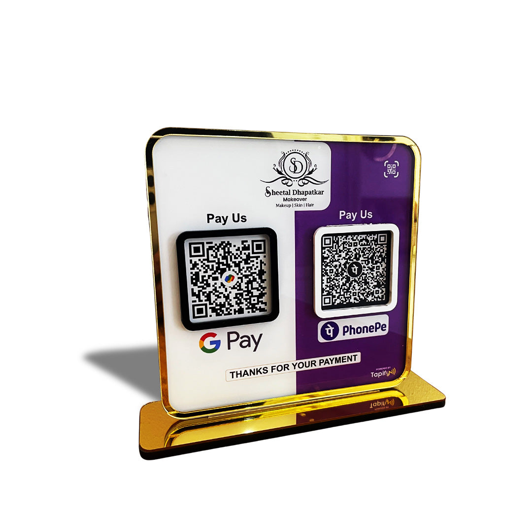 Smart NFC 2-in-1 Premium Standee – GPay & PhonePe Theme