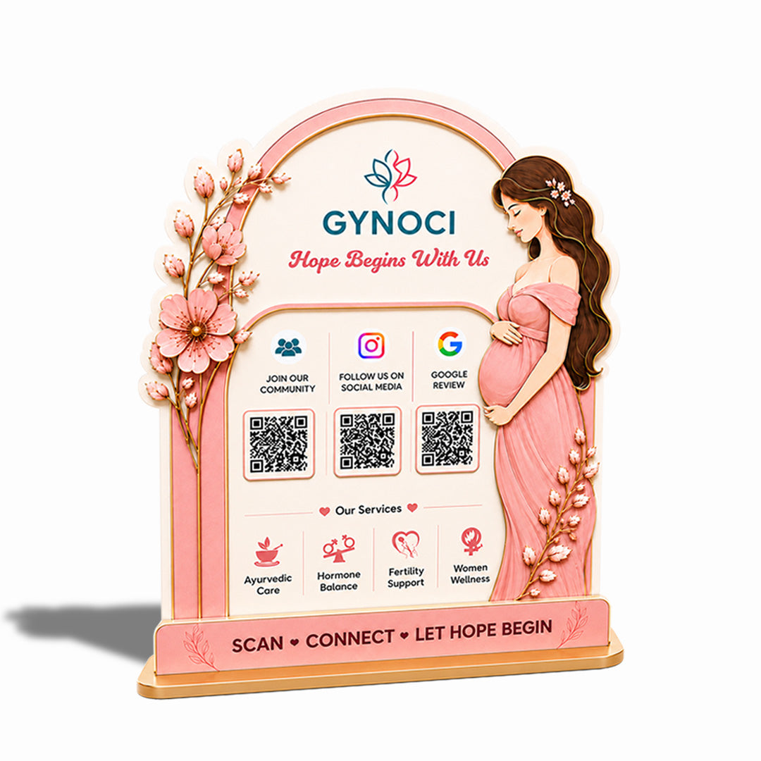 Smart NFC 3-in-1 Standee - Gyncogolist Edition - Pink Theme