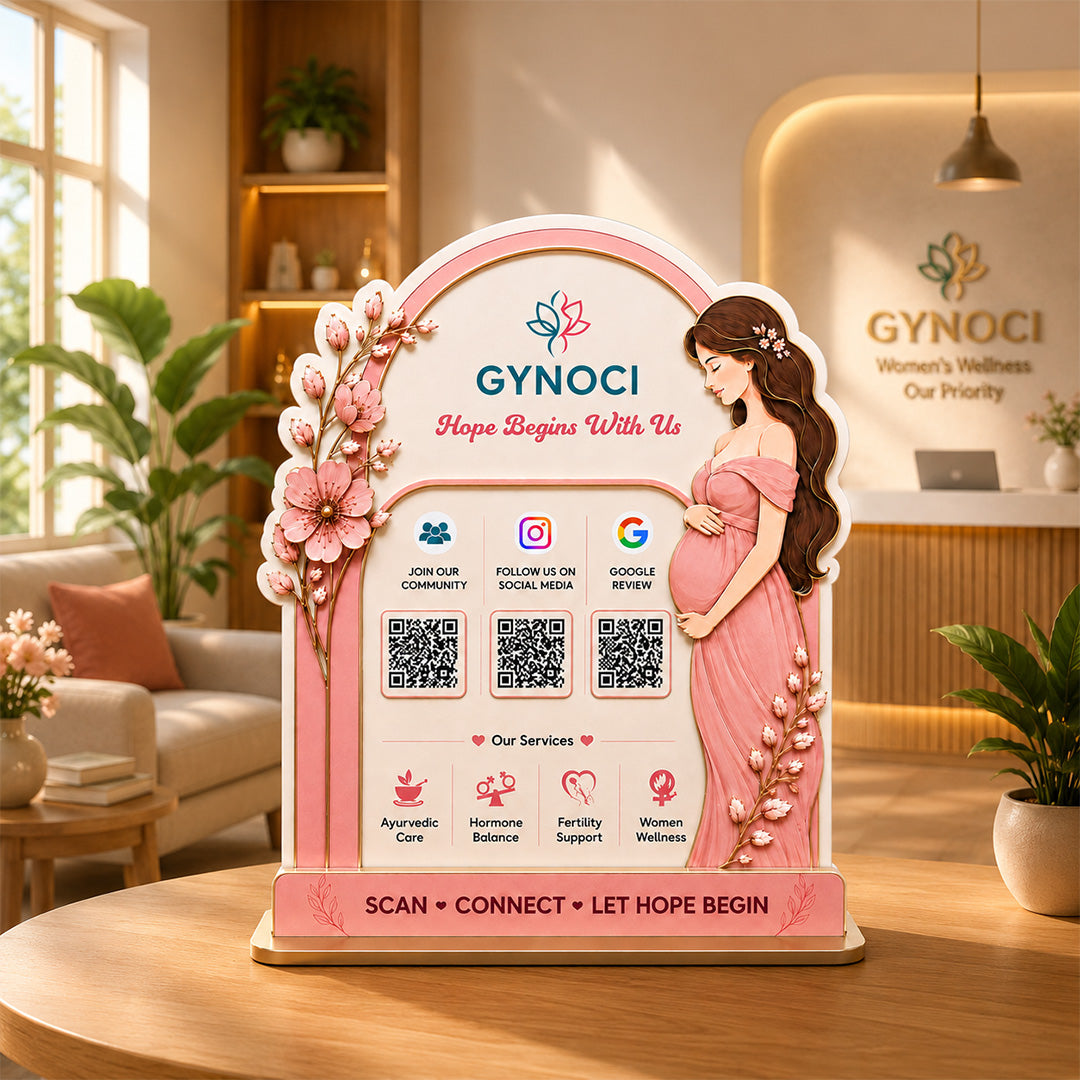 Smart NFC 3-in-1 Standee - Gyncogolist Edition - Pink Theme