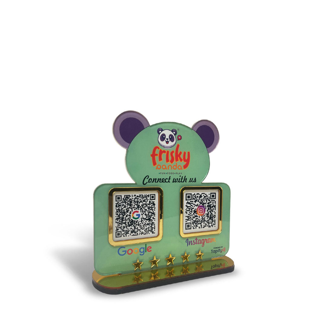 Panda Shape Smart NFC 2-in-1 Table Top Standee