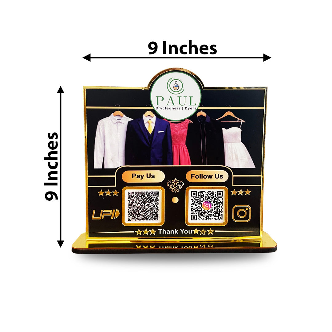 Cloth Background – Smart NFC 2-in-1 Premium Table Top Standee