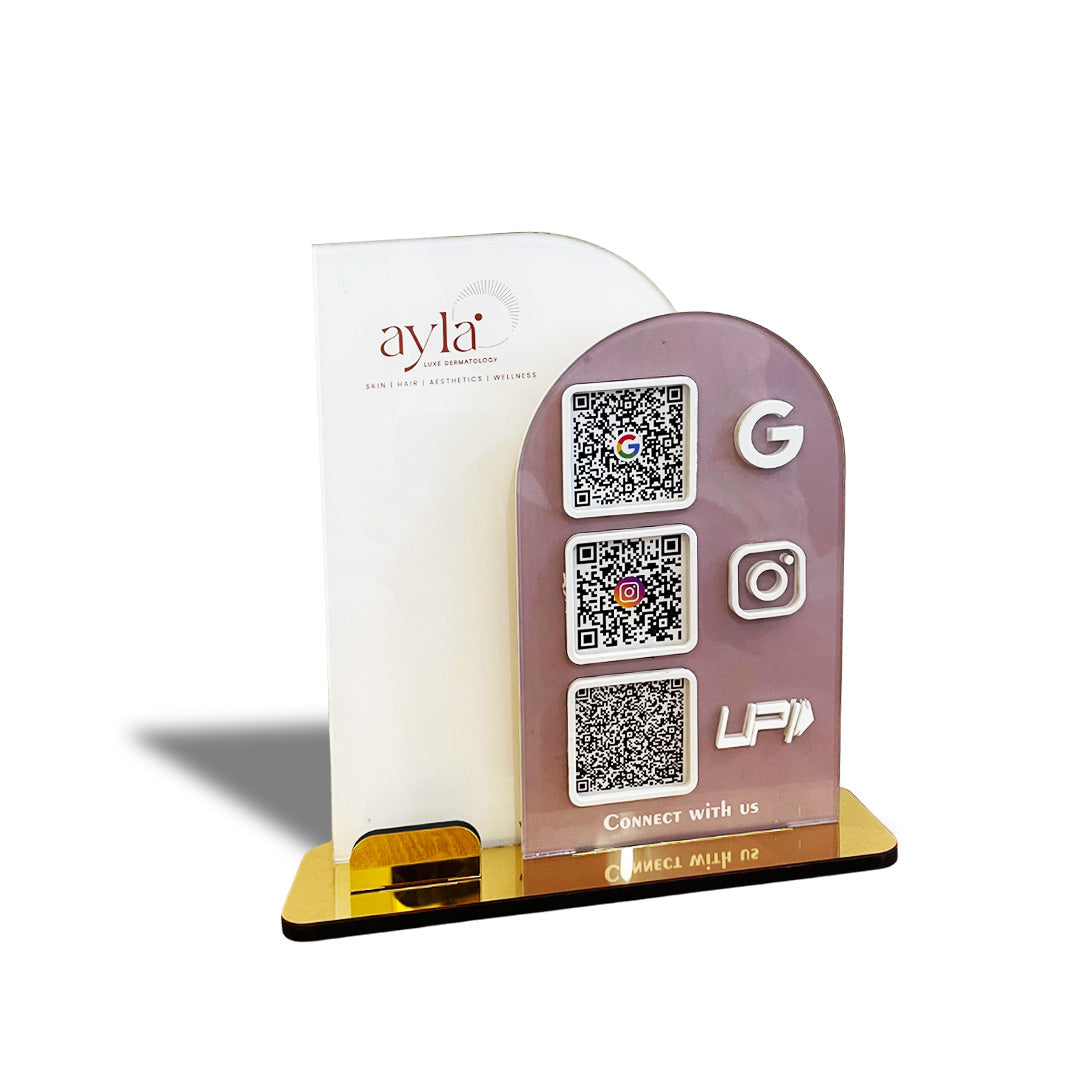 Premium Arch Shaped Smart NFC 3-in-1 in Cutout ( With card Holder )