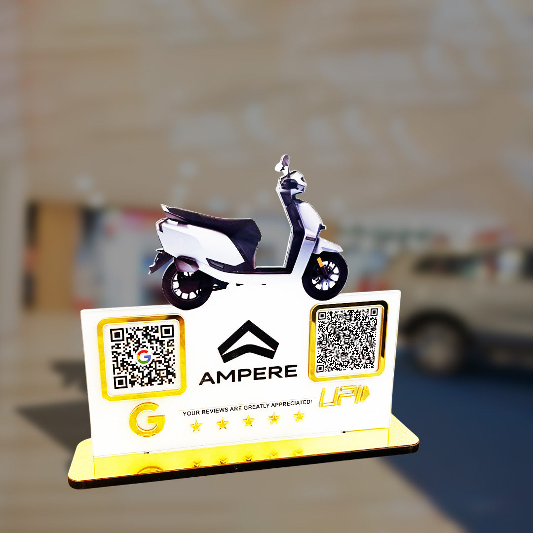 Scooty Cutout Edition - Smart NFC 2-in-1 Table Top Standee - Google, UPI-II
