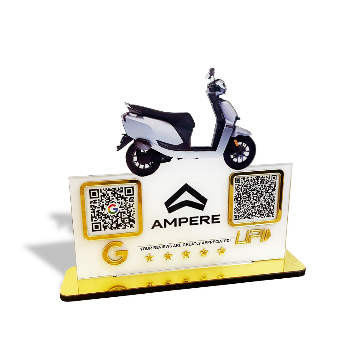 Scooty Cutout Edition - Smart NFC 2-in-1 Table Top Standee - Google, UPI-II