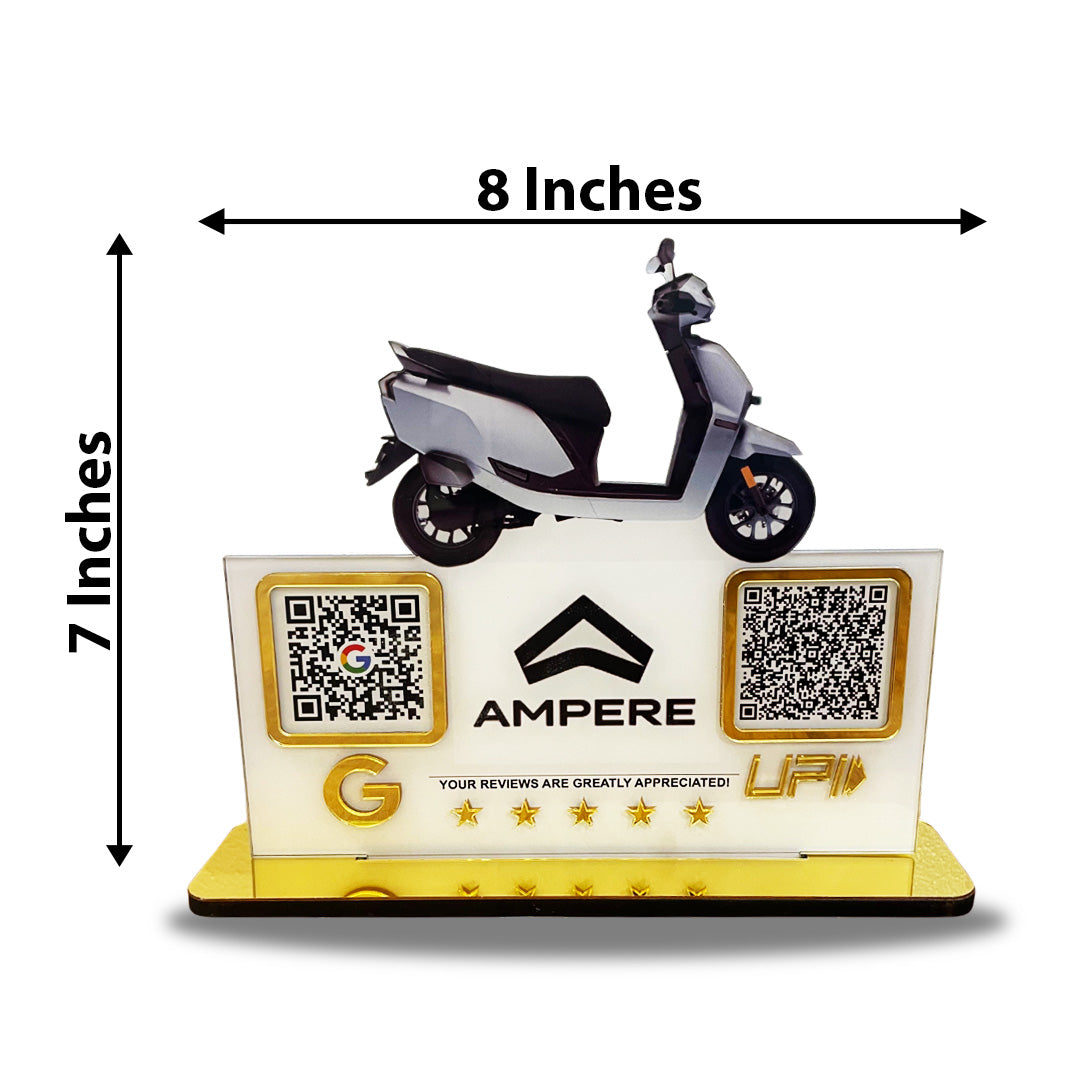 Scooty Cutout Edition - Smart NFC 2-in-1 Table Top Standee - Google, UPI-II
