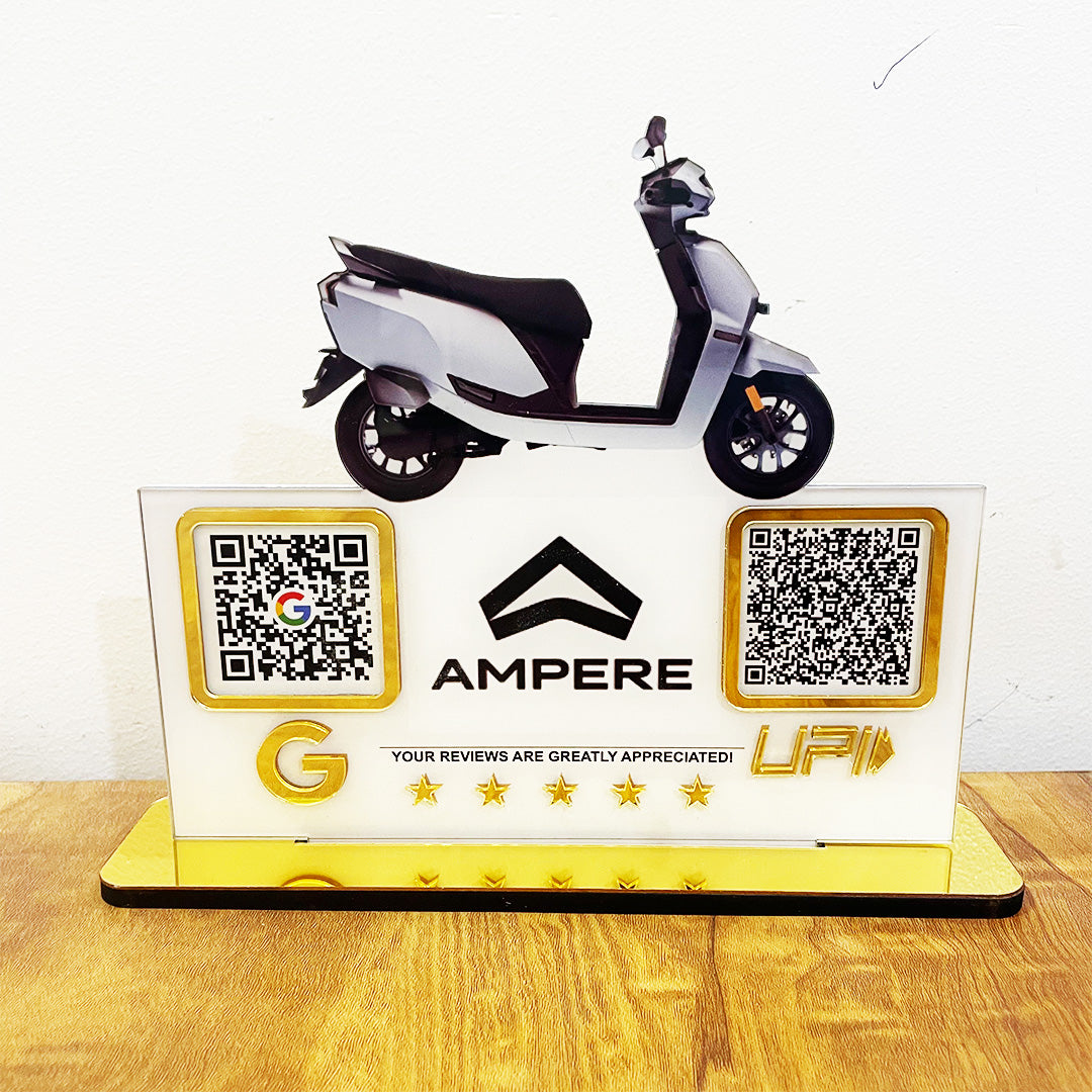 Scooty Cutout Edition - Smart NFC 2-in-1 Table Top Standee - Google, UPI-II