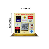 Brand logo Display - UPI Payment- 1 QR Table Top Standee - without NFC