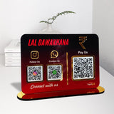 Big UPI + Social Media - Smart NFC 3-in-1 Table Top Standee | Gradient Theme