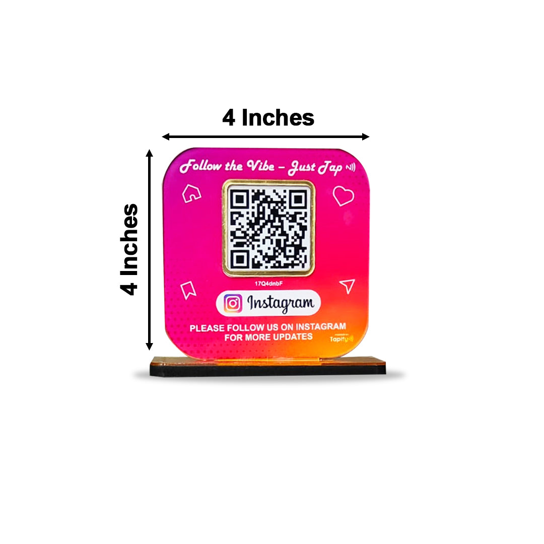 Tapify Mini – Instagram Standee (Fixed Design, Your Link Added)