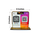 Smart NFC 2-in-1 Premium Standee – Google Pay & Instagram Theme