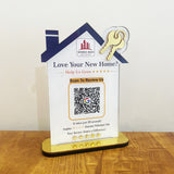 Home and Key Shaped - Premium Smart NFC 1QR Standee - II