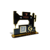 Sewing Machine Shaped - Smart NFC Standee with - Google Review QR