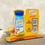 Ghee Bottle Cutout - Smart NFC 2QR Standee