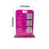 Smart NFC 3-in-1 Standee | Pink Colour | Portrait Style