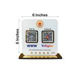 Smart NFC 2-in-1 Table Top Standee - Text Edition - Instagram,Website