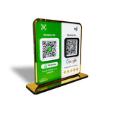 Smart NFC 2-in-1 Premium Standee – Google and WhatsApp