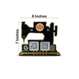 Sewing Machine Shaped - Smart NFC 2QR Table Top  Standee