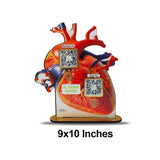 Heart Shaped Smart NFC 2-in-1 Table Top Standee