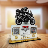 Bike Logo Cutout Edition - Smart NFC 2-in-1 Table Top Standee