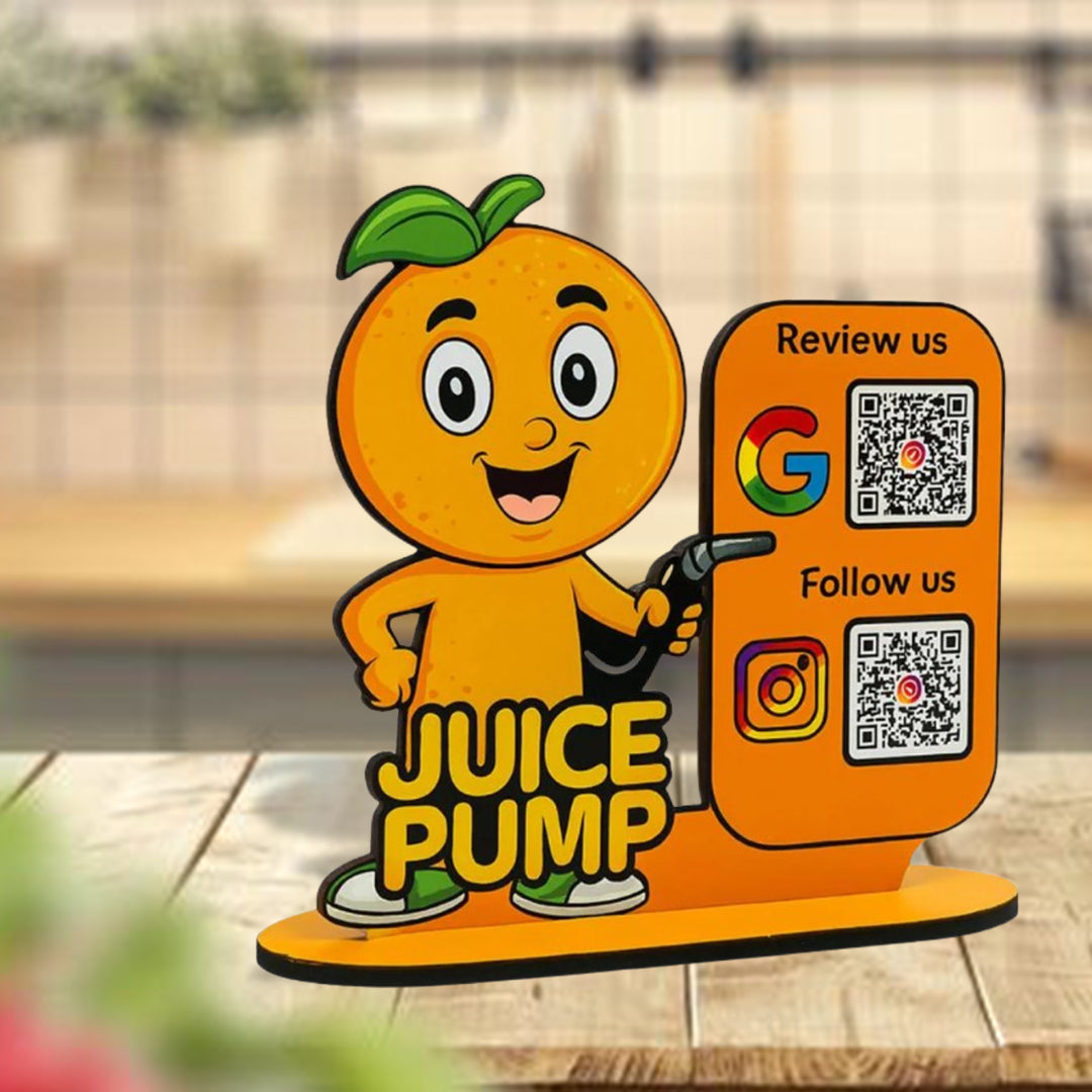 Juicy Cutout - Smart NFC 2-in-1 Tabletop Standee