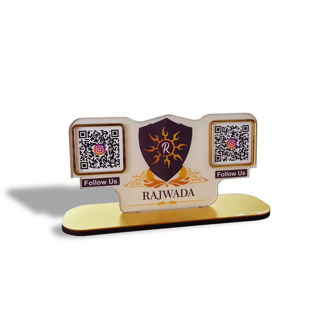 Logo Cutout - Smart NFC 2-in-1 Table Top Standee