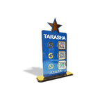 Star Cutout - Logo Cutout Shaped - Smart NFC 3-in-1 Tabletop Standee